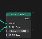 De Curve to Mesh-node uit de echte node-boom hierboven, ingezoomd.