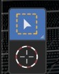 De actieve tool bovenaan de toolbar (hier Select Box) bepaalt wat een klik/sleep in de viewport doet — en dat werkt alleen zolang de muis boven de 3D-viewport hangt.