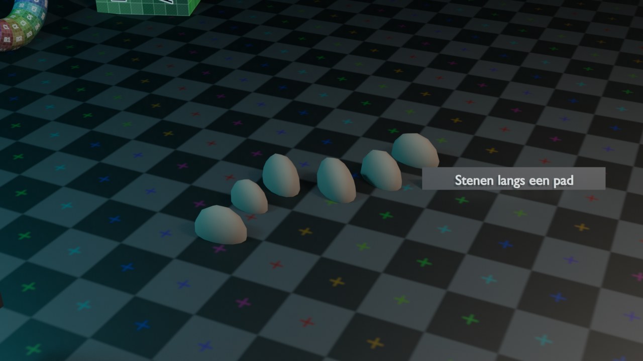 Instance on Points in de praktijk: een echte, headless gebouwde Geometry Nodes-opbouw (Curve to Points -> Instance on Points -> Random Value op Scale -> Rotate Instances -> Realize Instances) — zie hoofdstuk 88, opbouw 1.