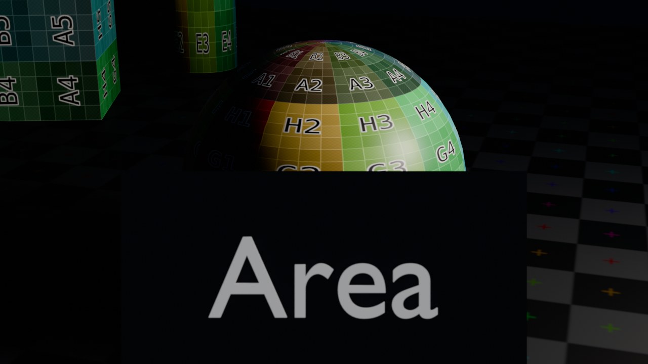 Geen vervanger nodig: dit IS wat een Light-datablock rendert — dezelfde Area-light-render uit hoofdstuk 99 (99. Verlichting).