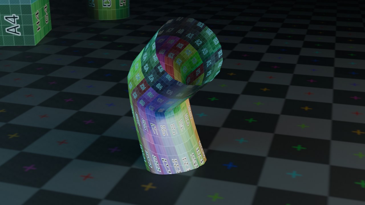 Armature is de bekendste Deform-modifier: geen enkele vertex wordt toegevoegd of verwijderd, alleen verplaatst door het hulpobject.