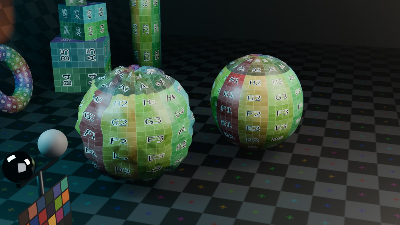 Factor 1.0, 12 iteraties: de ruis verdwijnt, het volume krimpt mee.