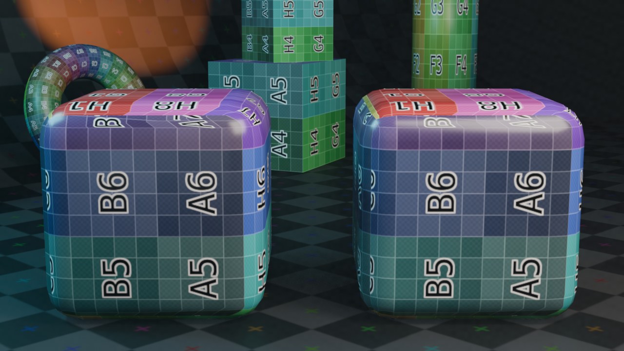 Weighted Normal is een typische Modify-modifier: de vorm zelf blijft identiek, alleen de normals (en dus de shading) veranderen.