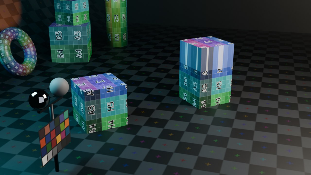 Links het kale vlak, rechts na Extrude Region: de bovenste face uitgestoten en omhoog getrokken, met nieuwe zijfaces ertussen.