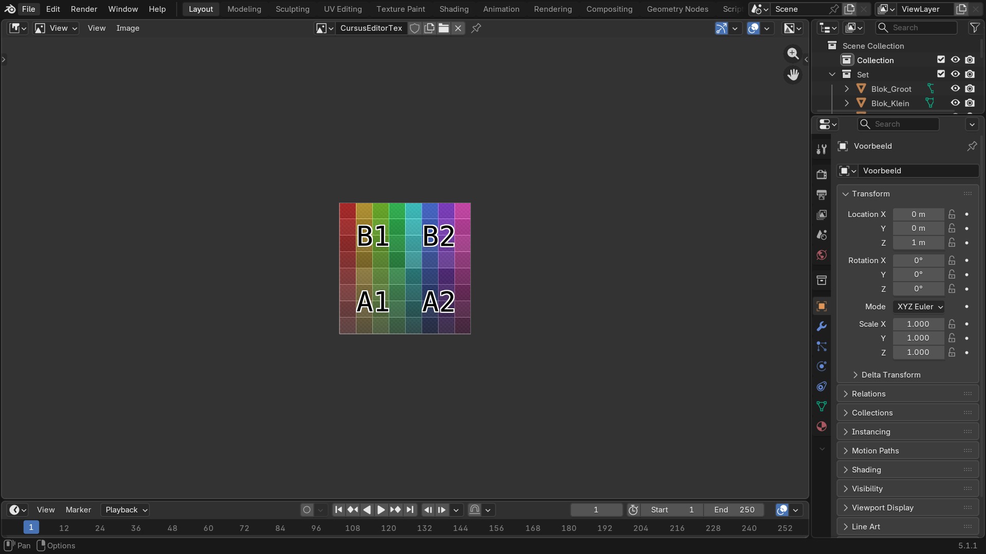 De Image Editor met een geladen textuur en de header erboven.