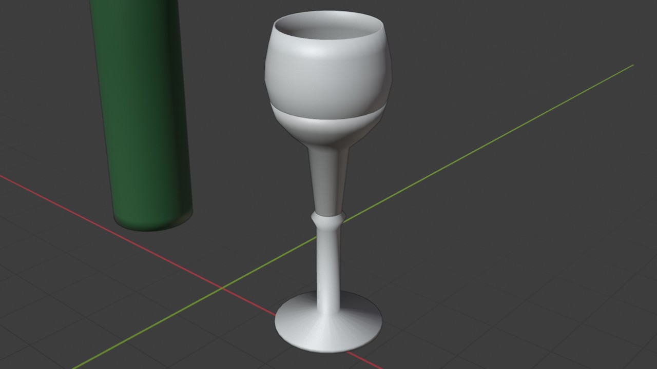 Een vloeistoflichaam voor het glas