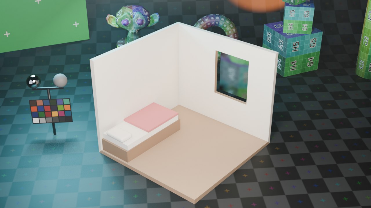 Kleur voor het bed