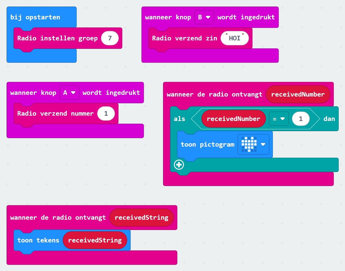 Jouw blokken in MakeCode