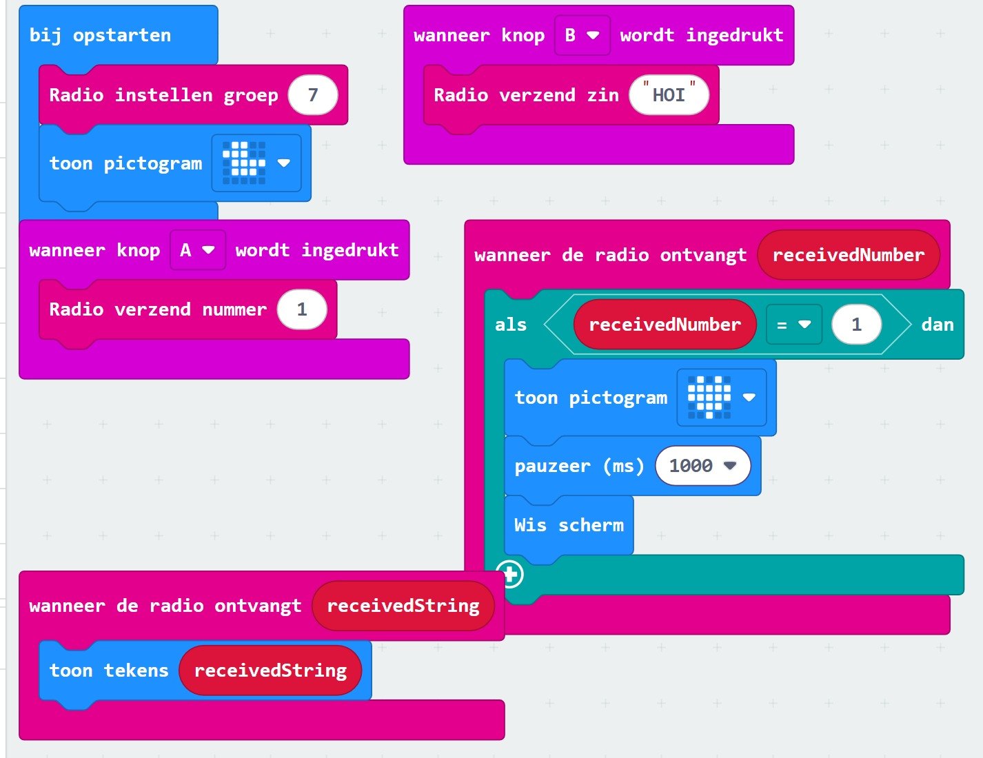 Jouw blokken in MakeCode