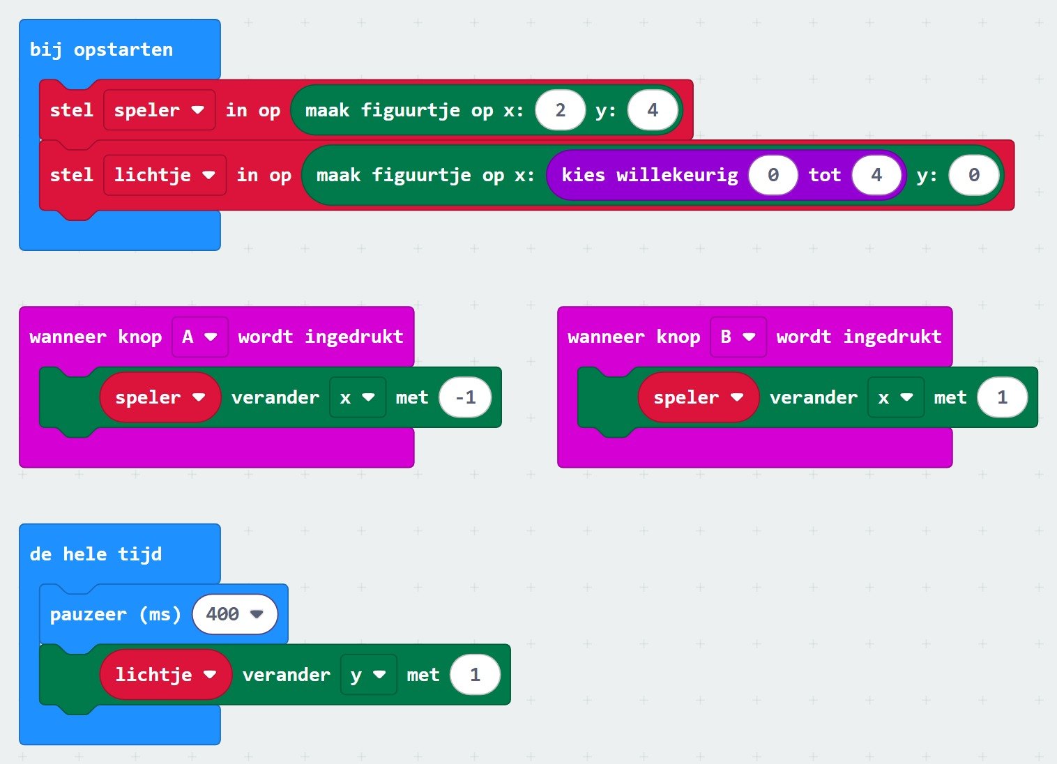 Jouw blokken in MakeCode