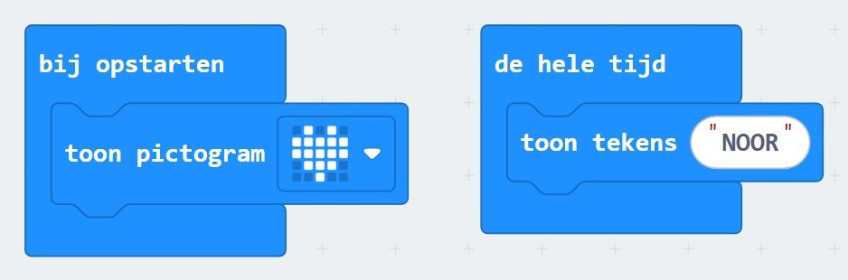 Jouw blokken in MakeCode