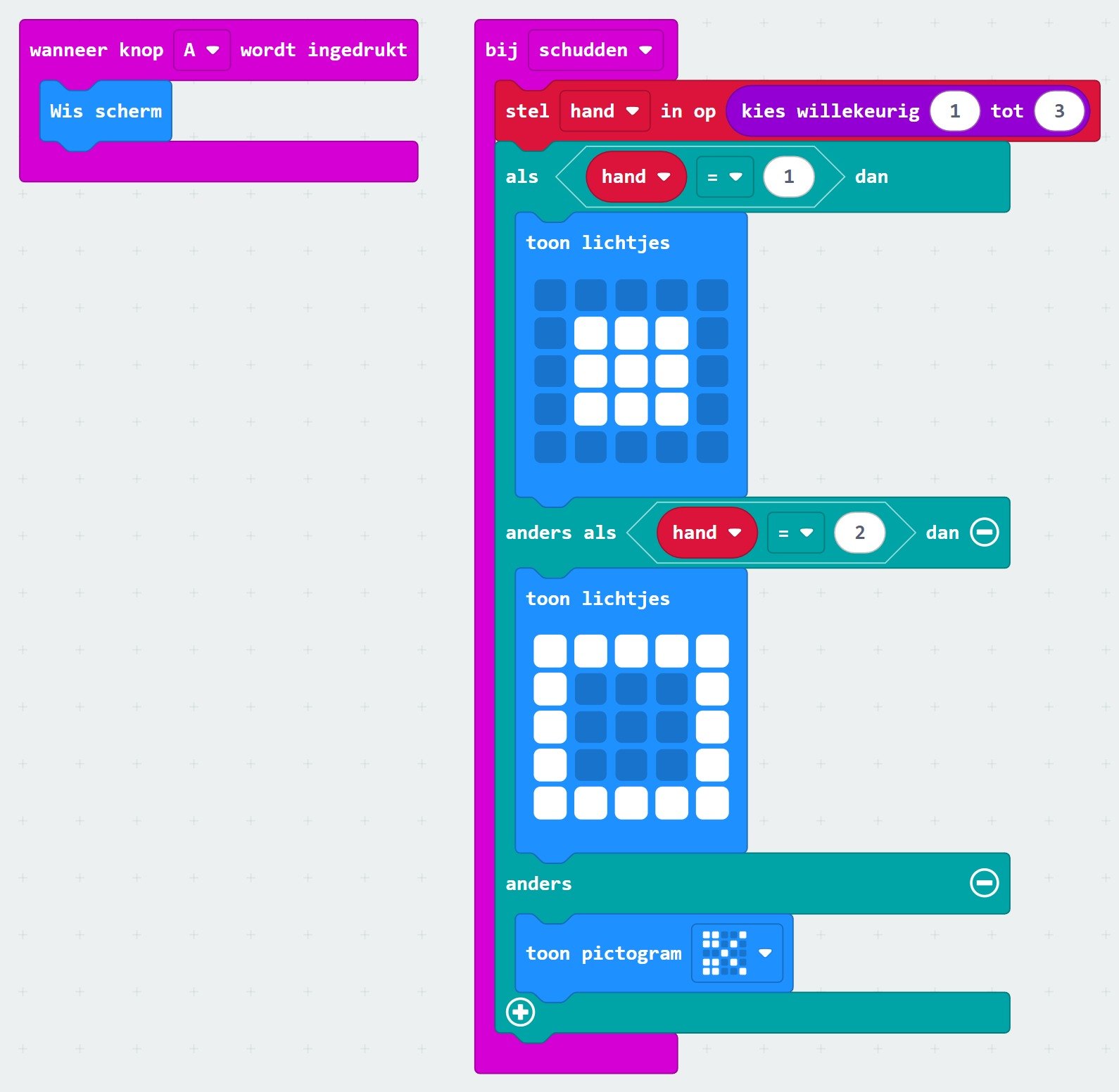 Jouw blokken in MakeCode