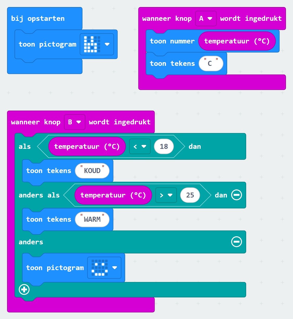 Jouw blokken in MakeCode