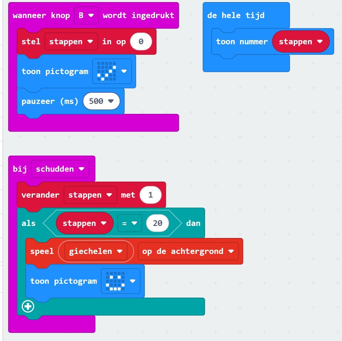 Jouw blokken in MakeCode