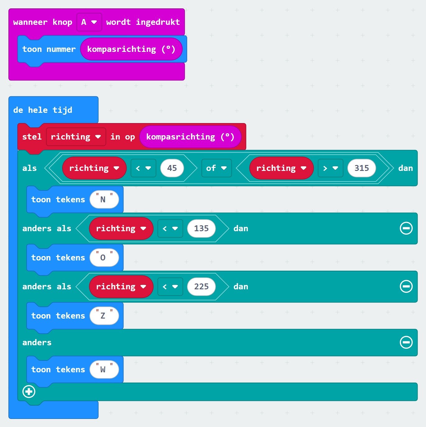Jouw blokken in MakeCode