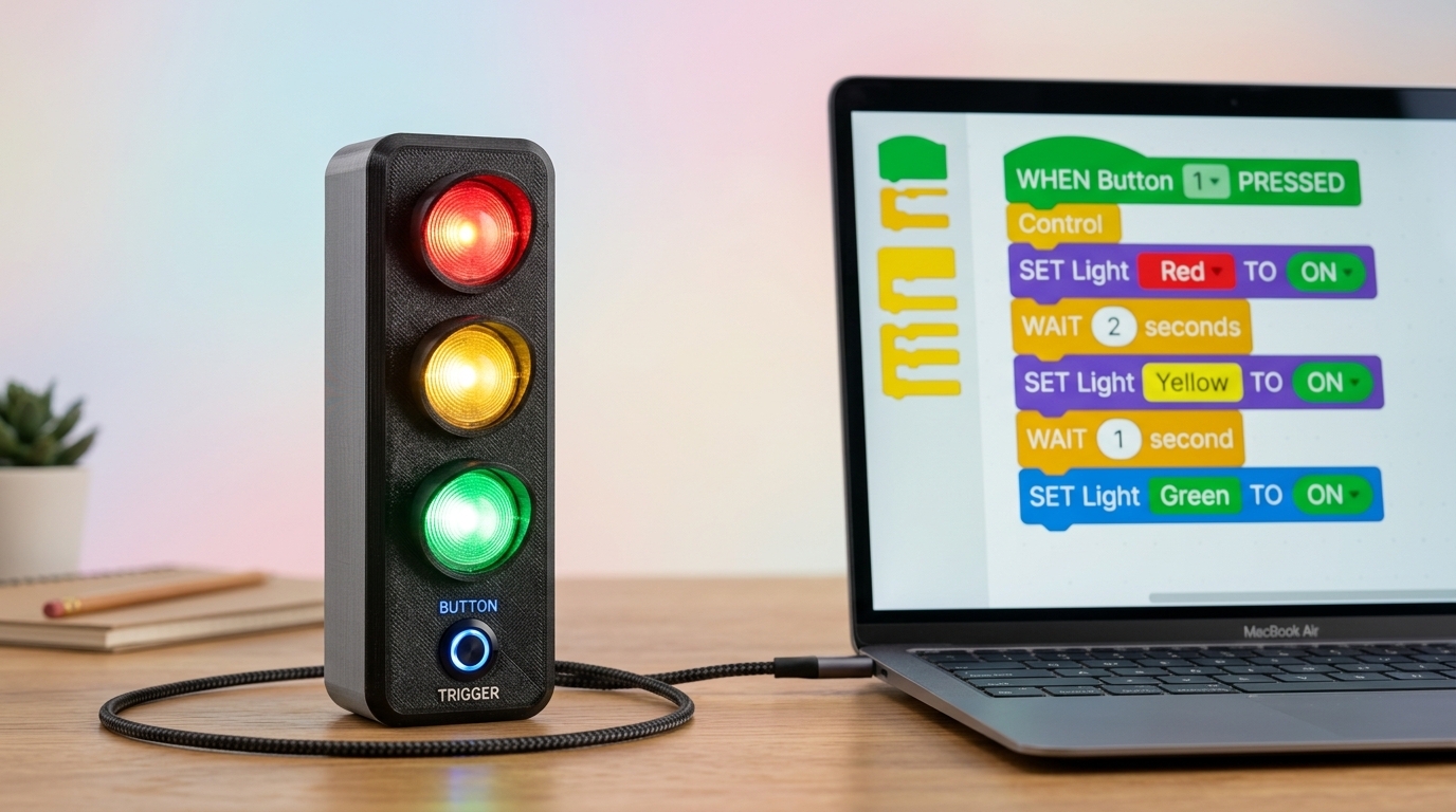 Level 2: het slimme verkeerslicht in een eigen behuizing
