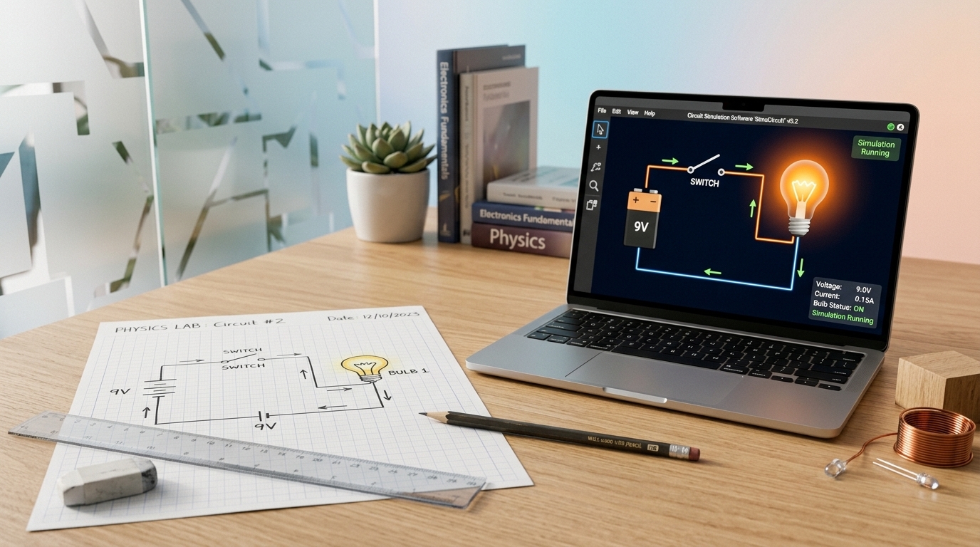 Van papieren schema naar werkende simulatie in Tinkercad Circuits