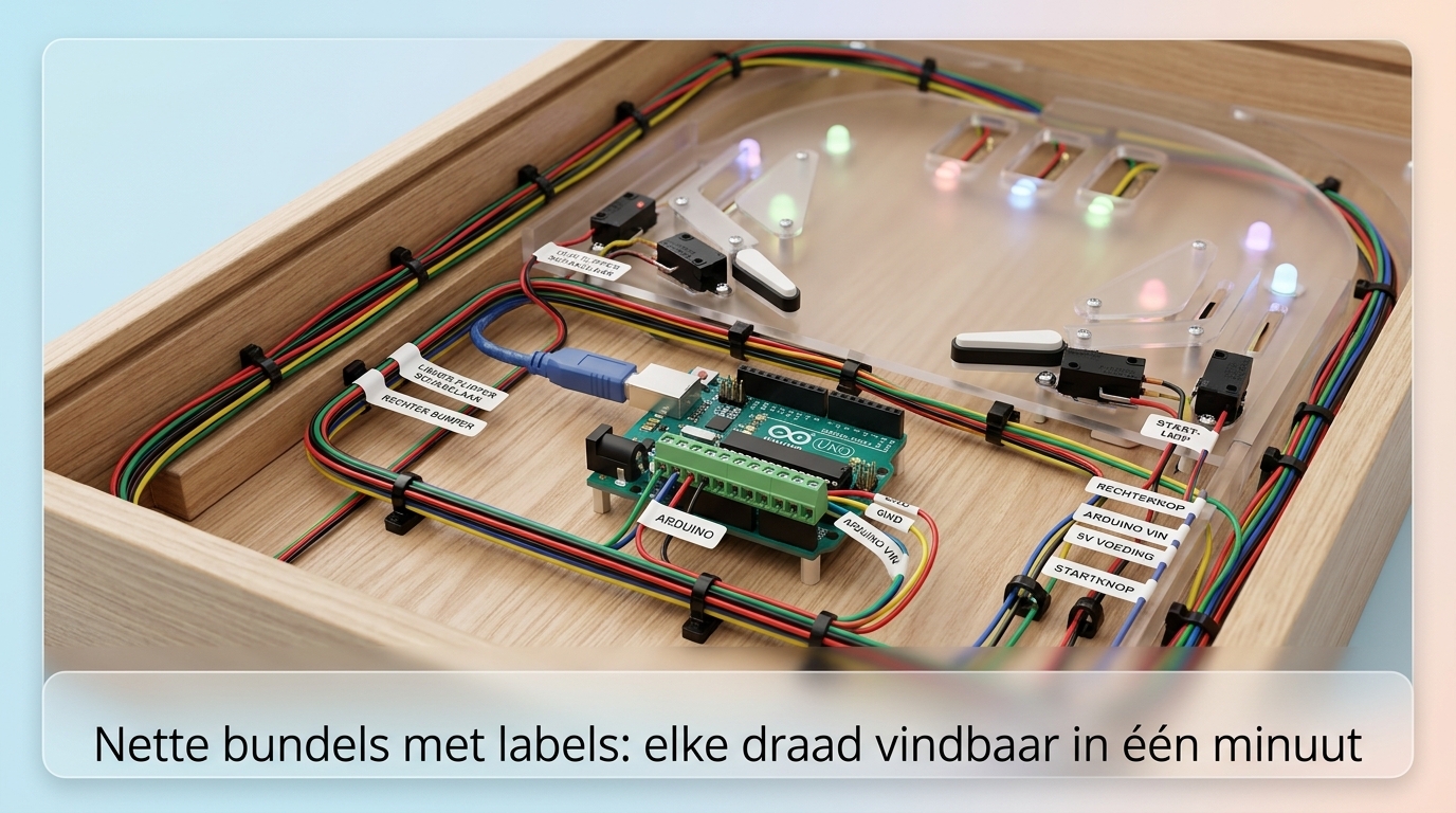 Nette bundels met labels: elke draad vindbaar in één minuut