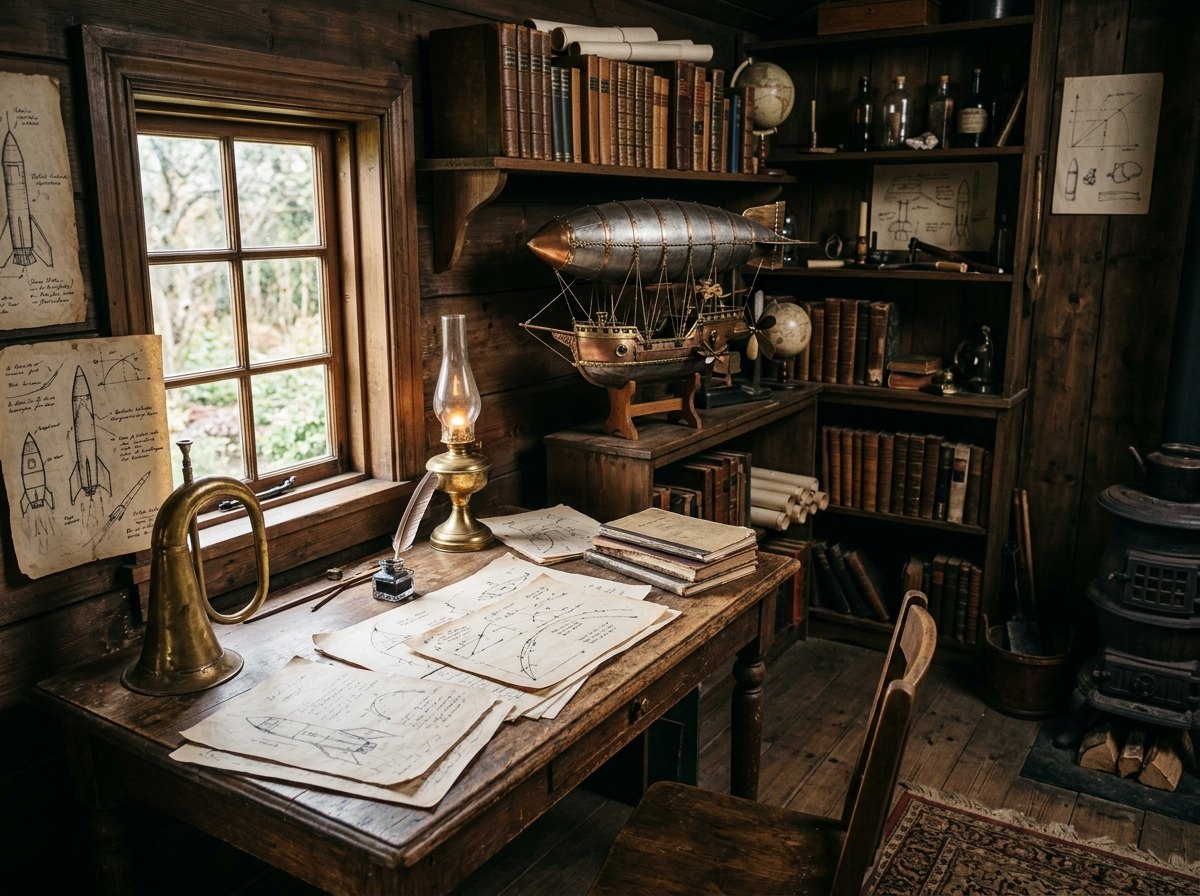In zijn huis in Kaloega rekende een dove wiskundeleraar uit wat een raket nodig heeft om de ruimte te bereiken.
