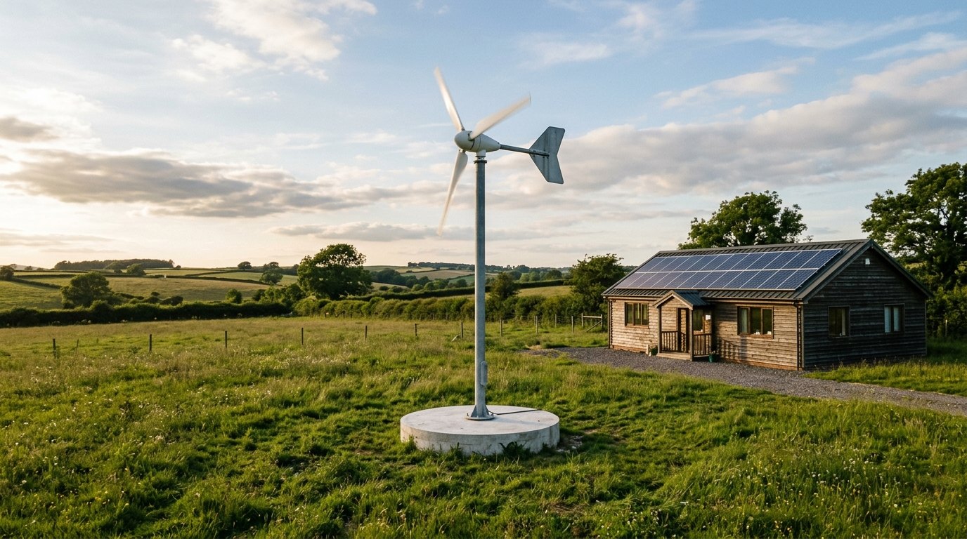 De windturbine van het station staat op een eigen mast, vijftien meter van de woonmodule. In dit hoofdstuk ontdek je waarom.