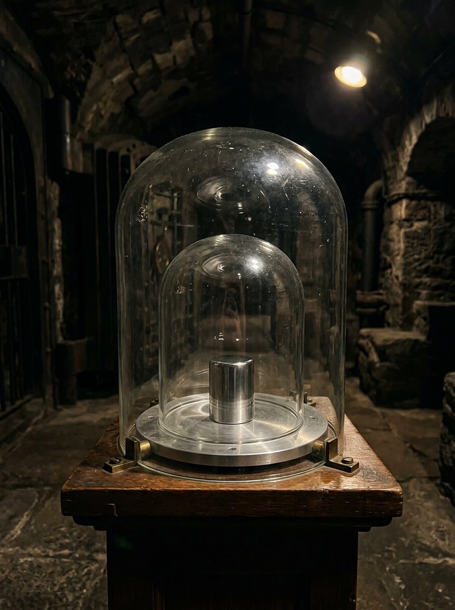 Van 1889 tot 2019 was de kilogram de massa van één cilinder van platina en iridium.