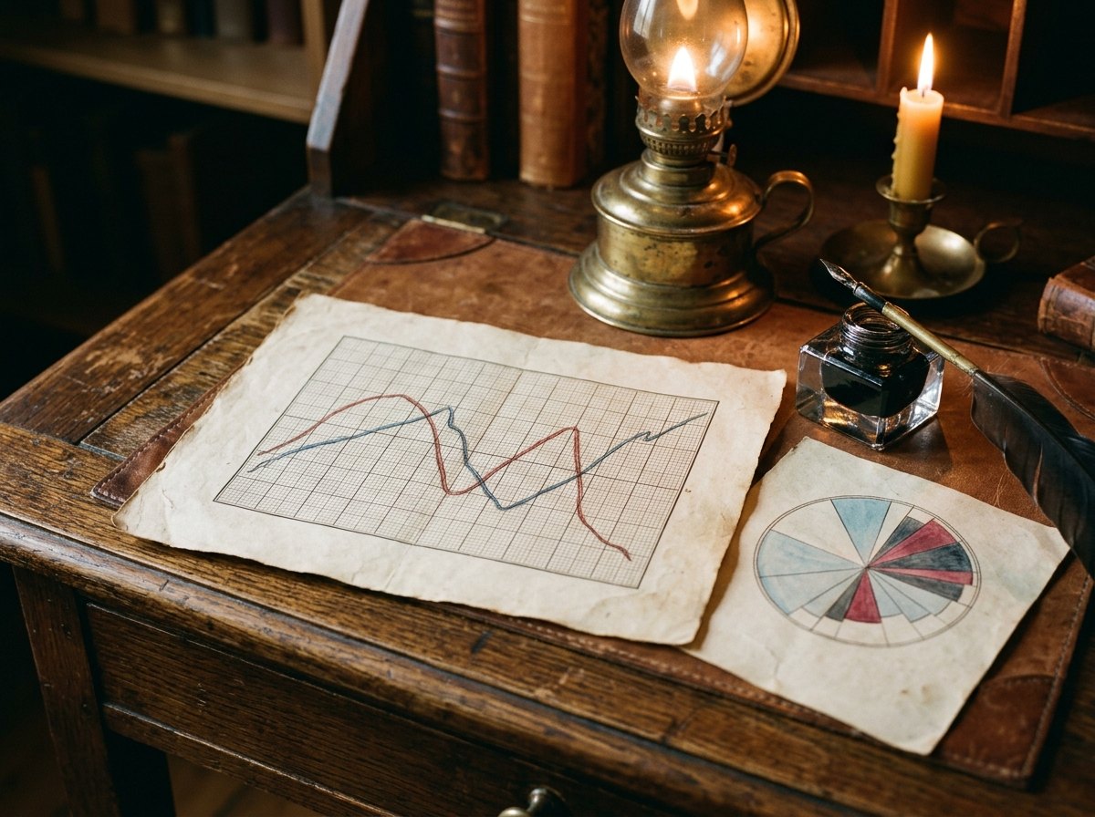 Lijnen, staven en sectoren: uitgevonden om getallen te laten spreken.
