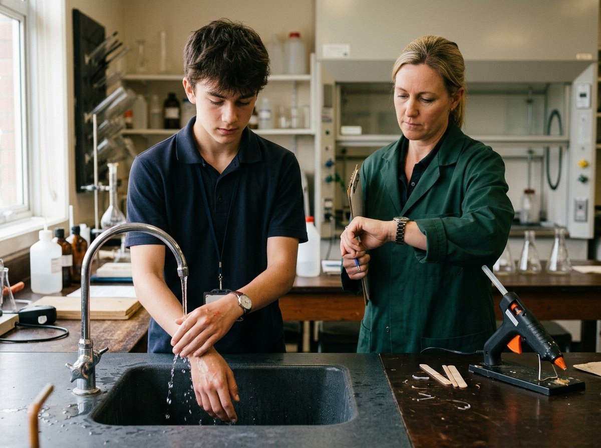 Twintig minuten lauw stromend water: de belangrijkste eerste hulp bij een brandwonde.