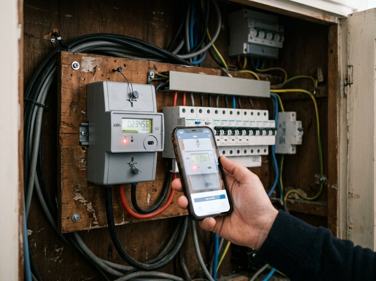 De digitale meter telt de kWh die je huis uit het net haalt (en terug levert).