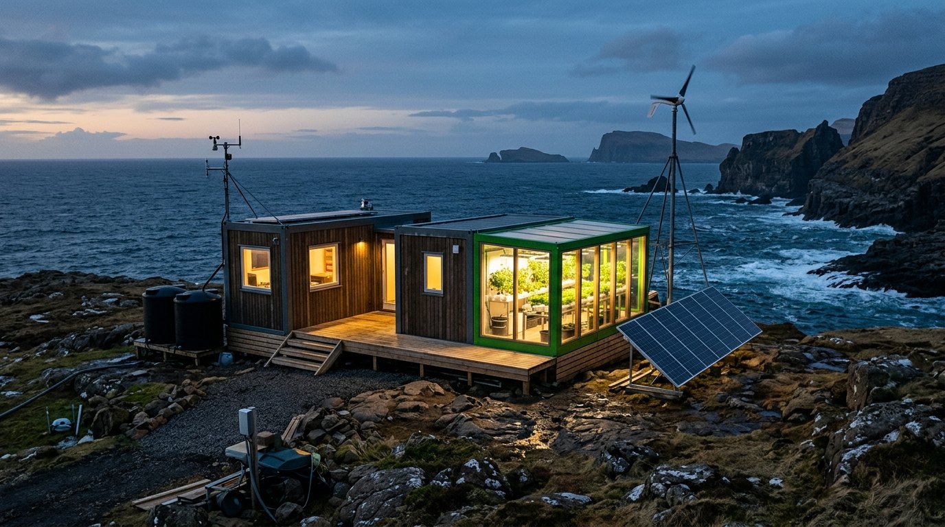 Habitat: kas, energie, water en een regelsysteem dat alles samenhoudt.