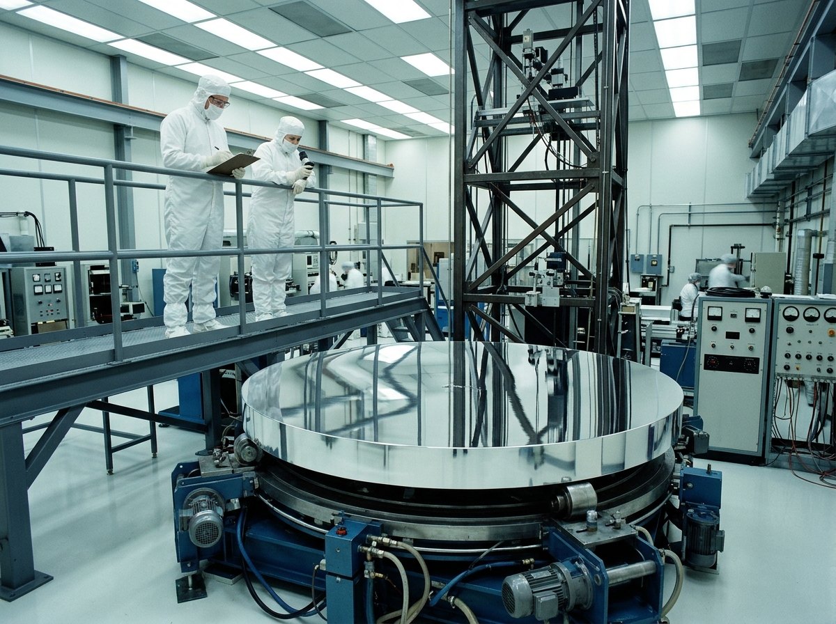 Een telescoopspiegel wordt tot op een fractie van een micrometer gepolijst: precies, maar is hij ook juist?