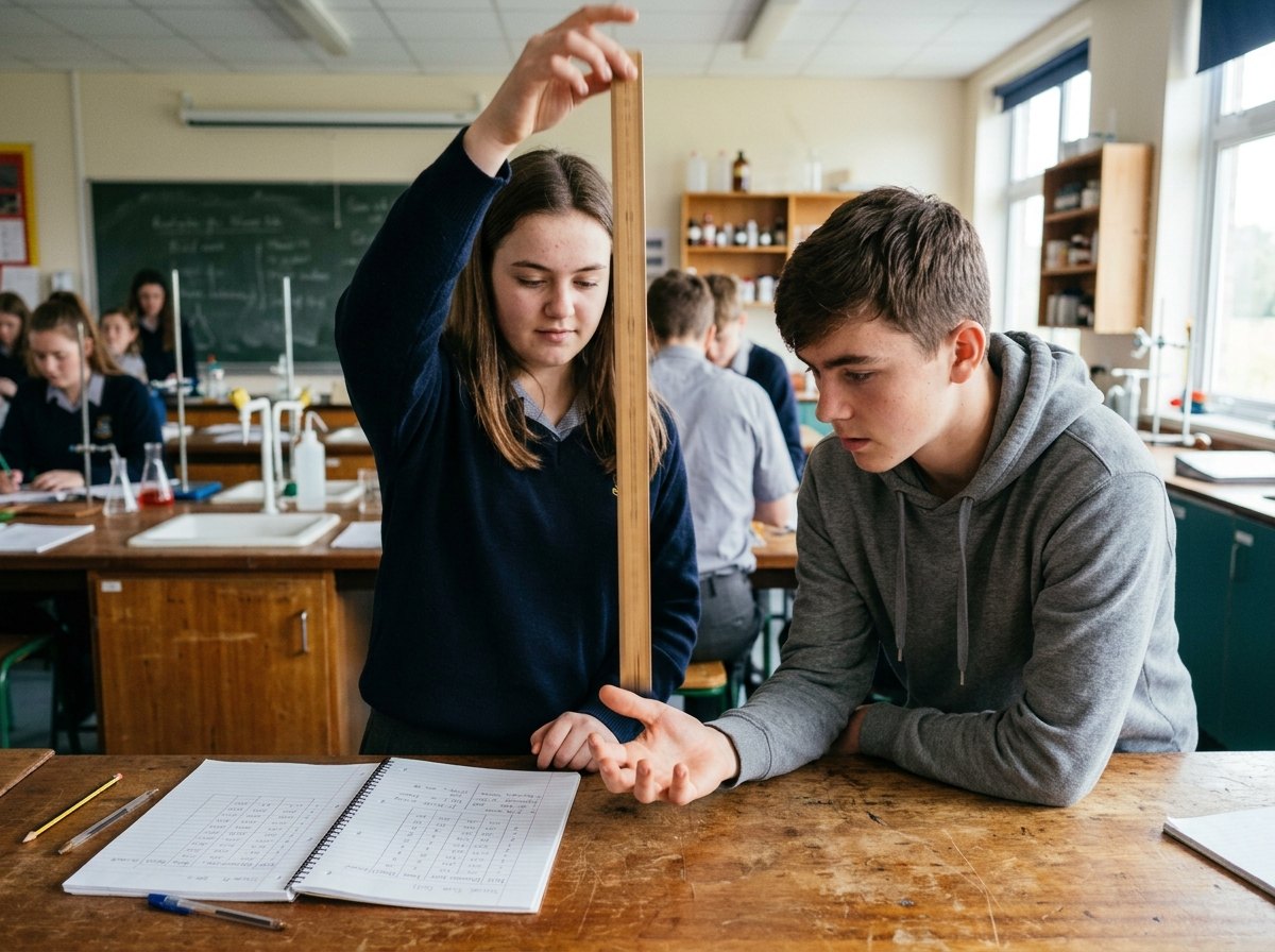 Hoe verder de lat valt voor je knijpt, hoe langer je reactietijd.
