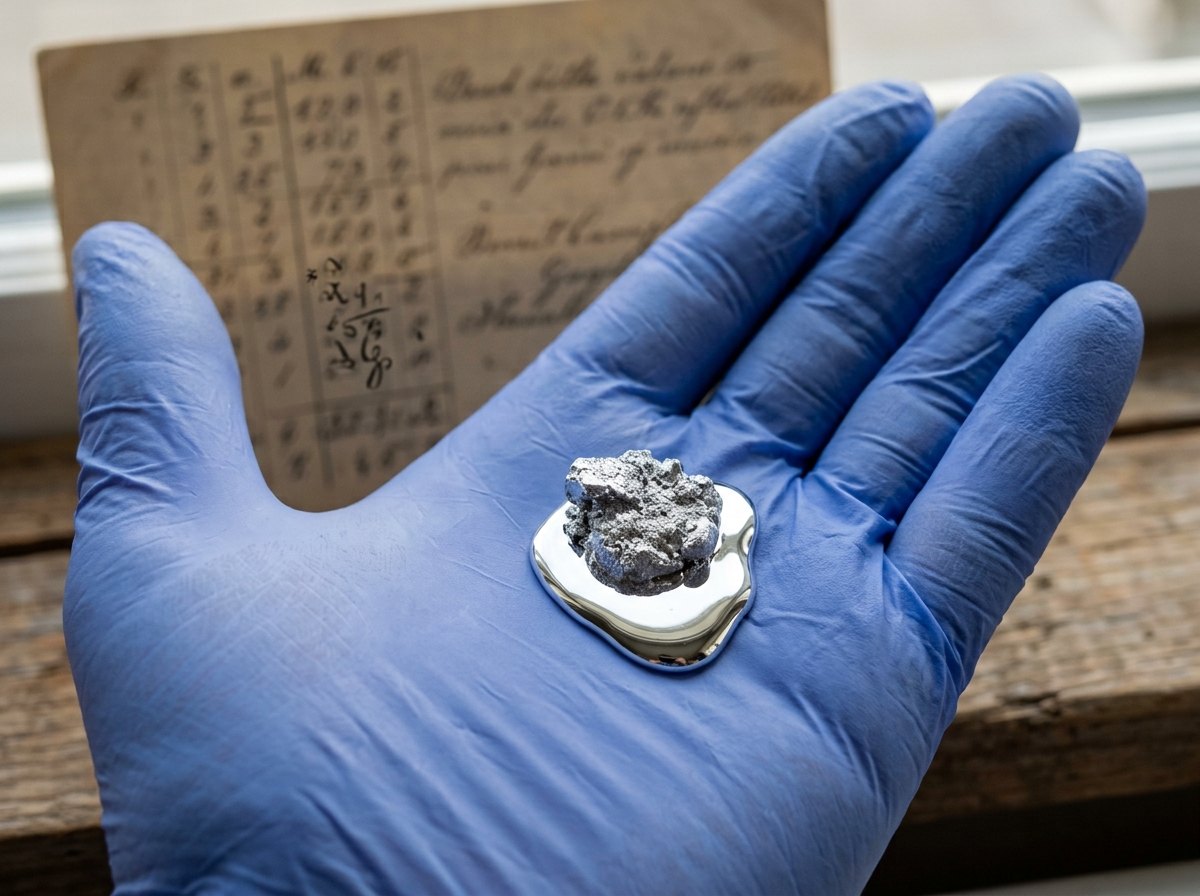 Gallium smelt al bij 29,8 °C: in je hand. Mendelejev voorspelde het metaal vier jaar voor het gevonden werd.