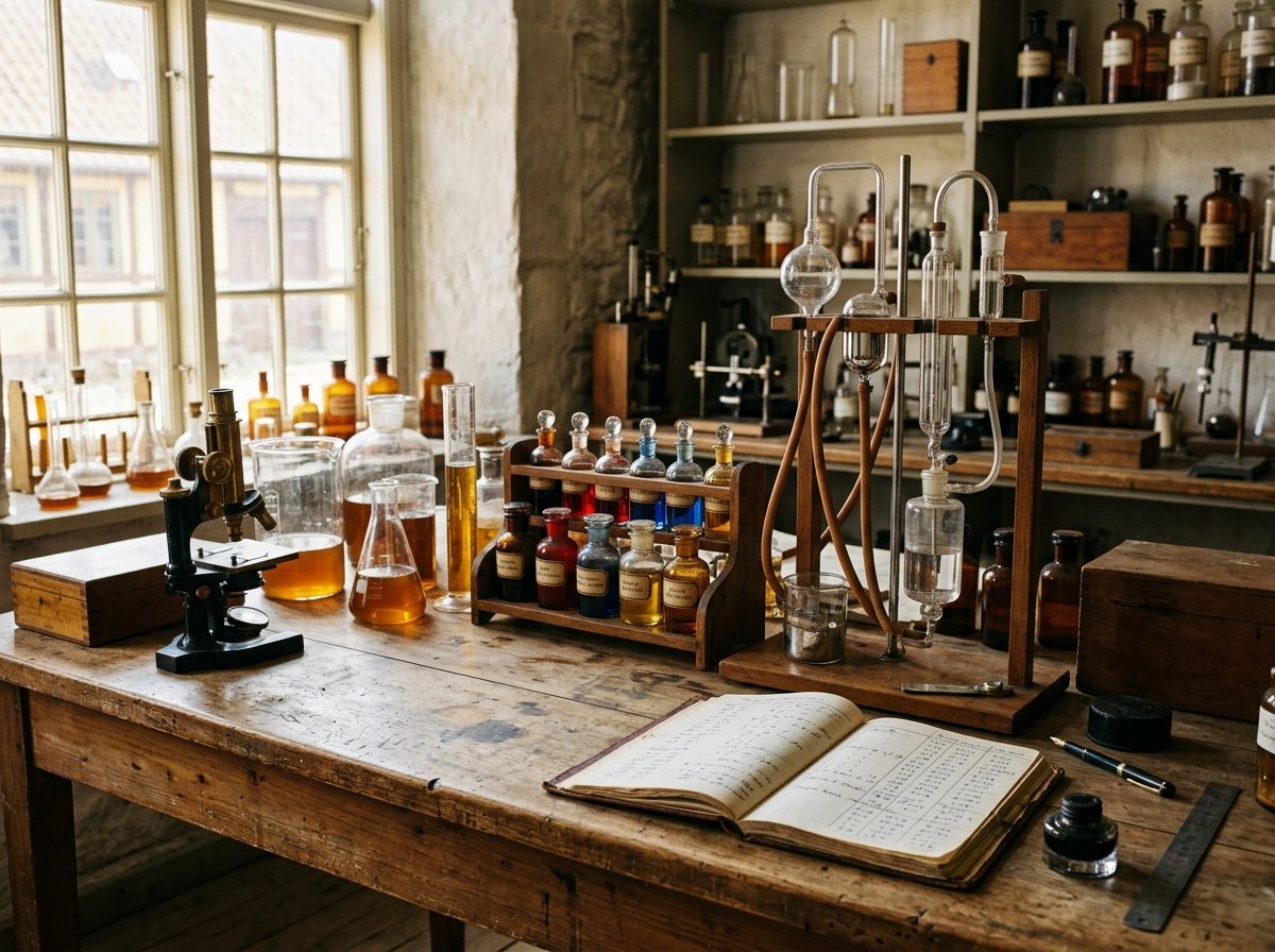 Het Carlsberg Laboratorium rond 1909: enzymen, bier en de uitvinding van de pH-schaal.
