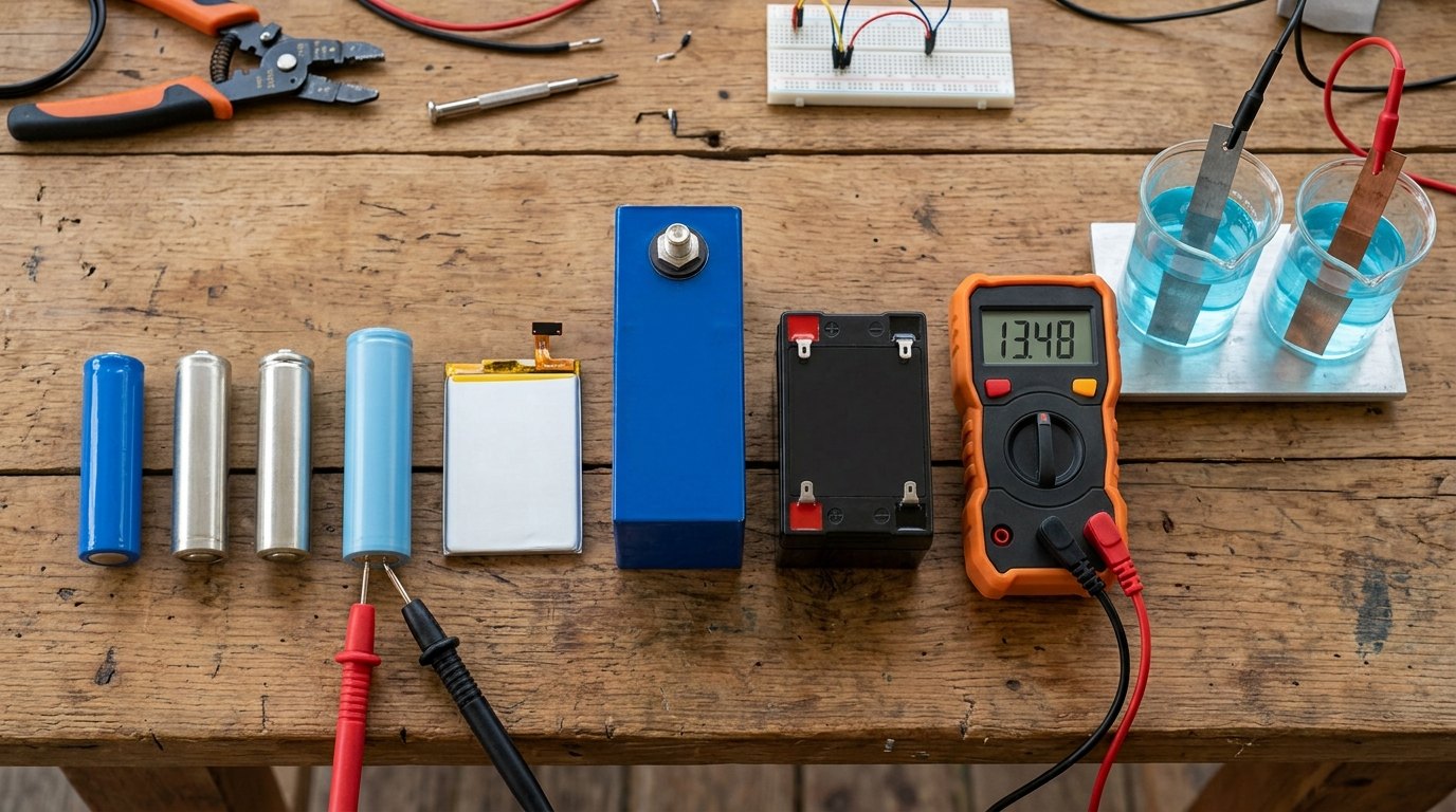 Van AA tot LiFePO4: dezelfde natuurkunde, een andere chemie.
